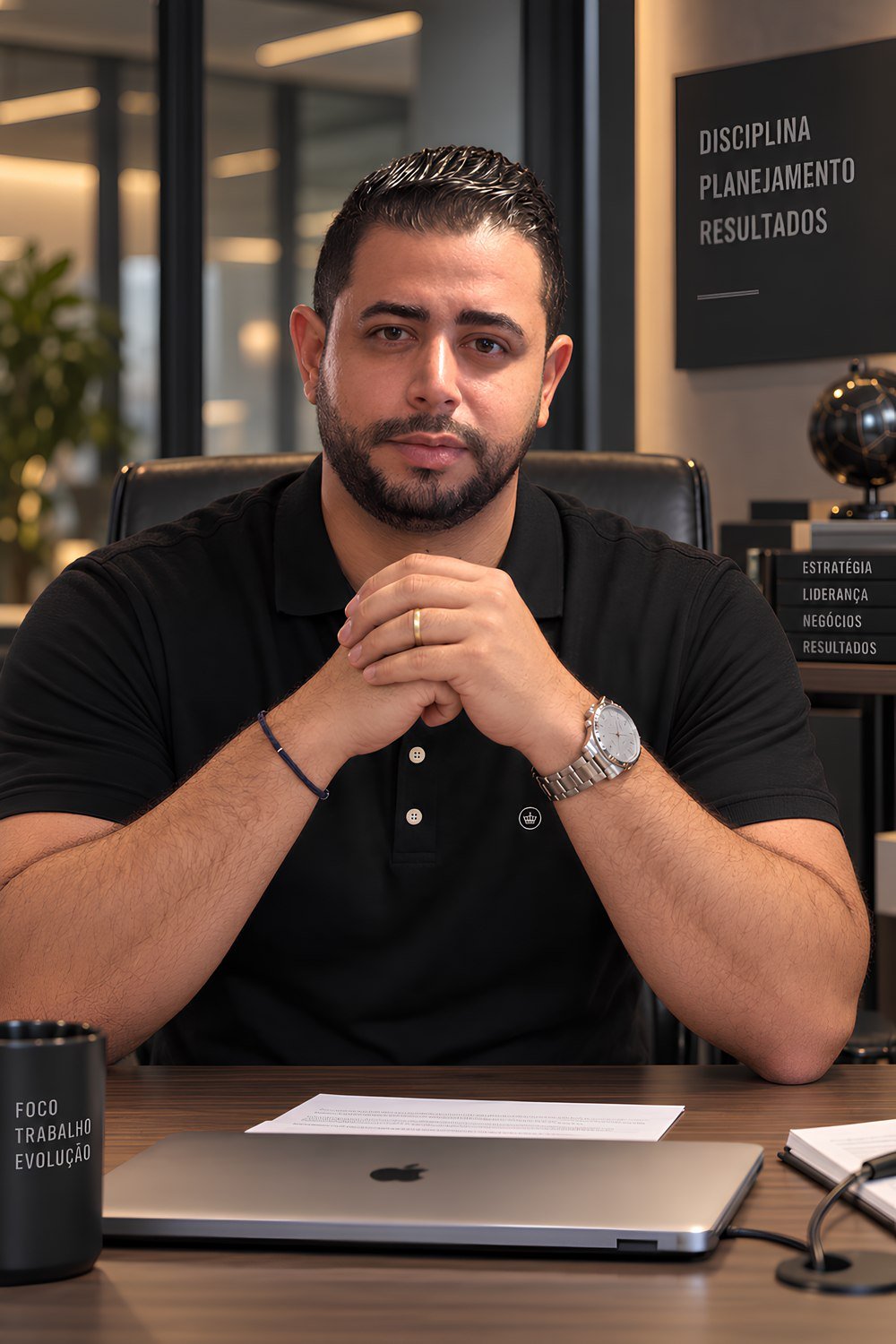 Ismael Rodrigues, fundador da Impulse, em seu escritório